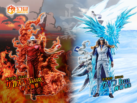 HUAN ZHOU STUDIO – ONE PIECE: KUZAN “AOKIJI” AND SAKAZUKI “AKAINU” [SOLD OUT]