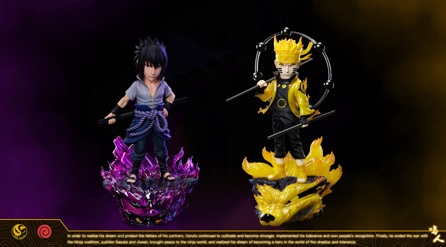 STONE CUSTOM STUDIO – NARUTO: STANDING SERIES, NARUTO UZUMAKI AND SASUKE UCHIHA [IN STOCK]