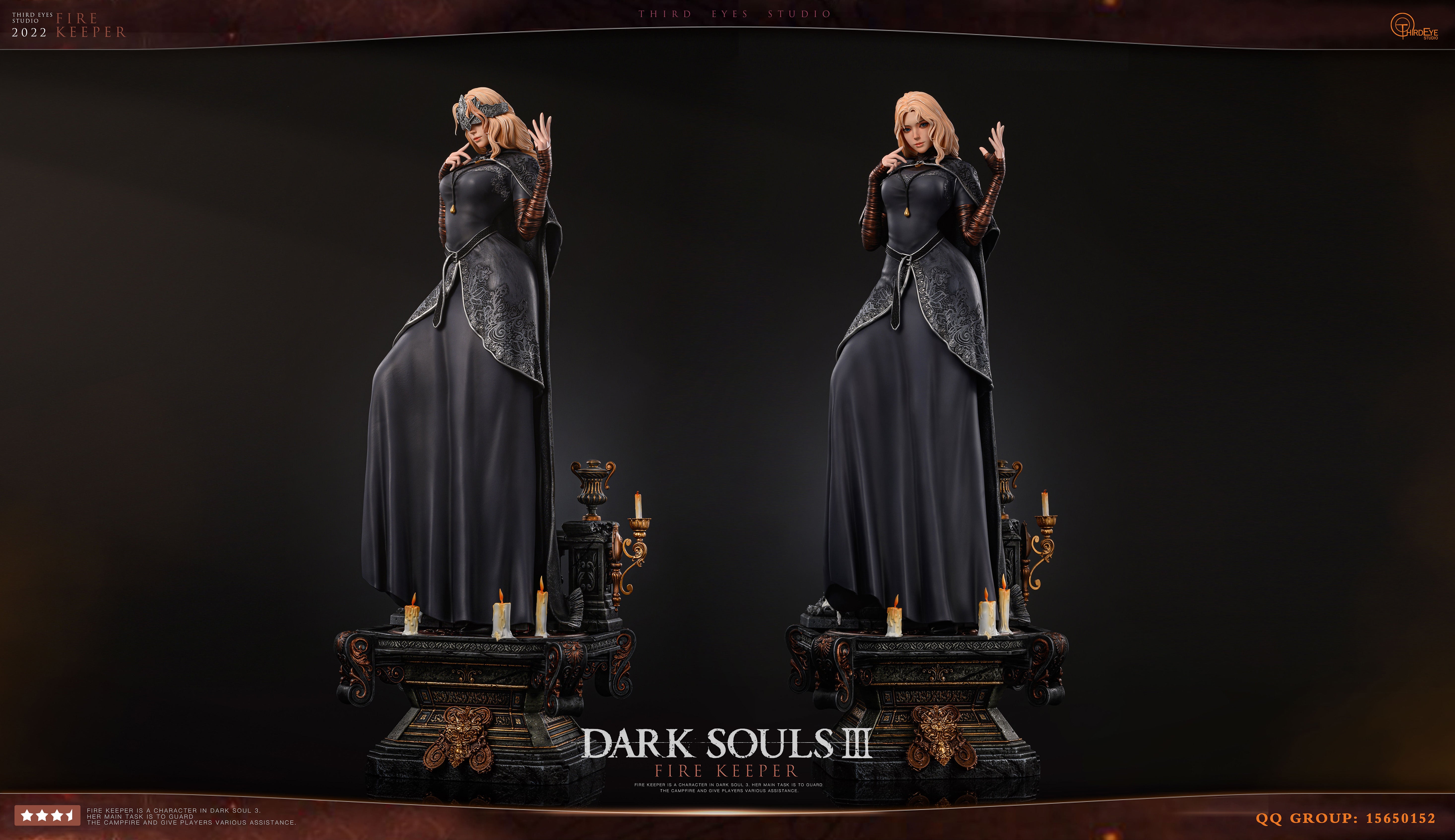 THIRD EYE STUDIO DARK SOULS 3 FIRE KEEPER IN STOCK FF COLLECTIBLES   THIRDEYESTUDIODARKSOULS3FIREKEEPER 2 