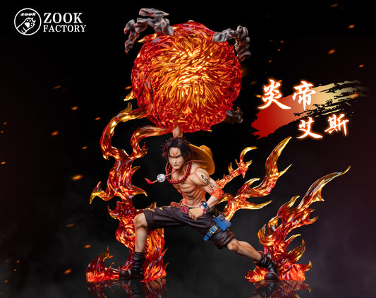 ZOOK FACTORY STUDIO – ONE PIECE: THREE BROTHERS POP SERIES 1. FLAME EMPEROR ACE [IN STOCK]