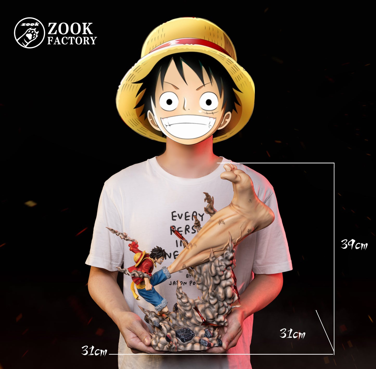 ZOOK FACTORY STUDIO – ONE PIECE: THREE BROTHERS POP SERIES 2. GIGANT AXE LUFFY [IN STOCK]